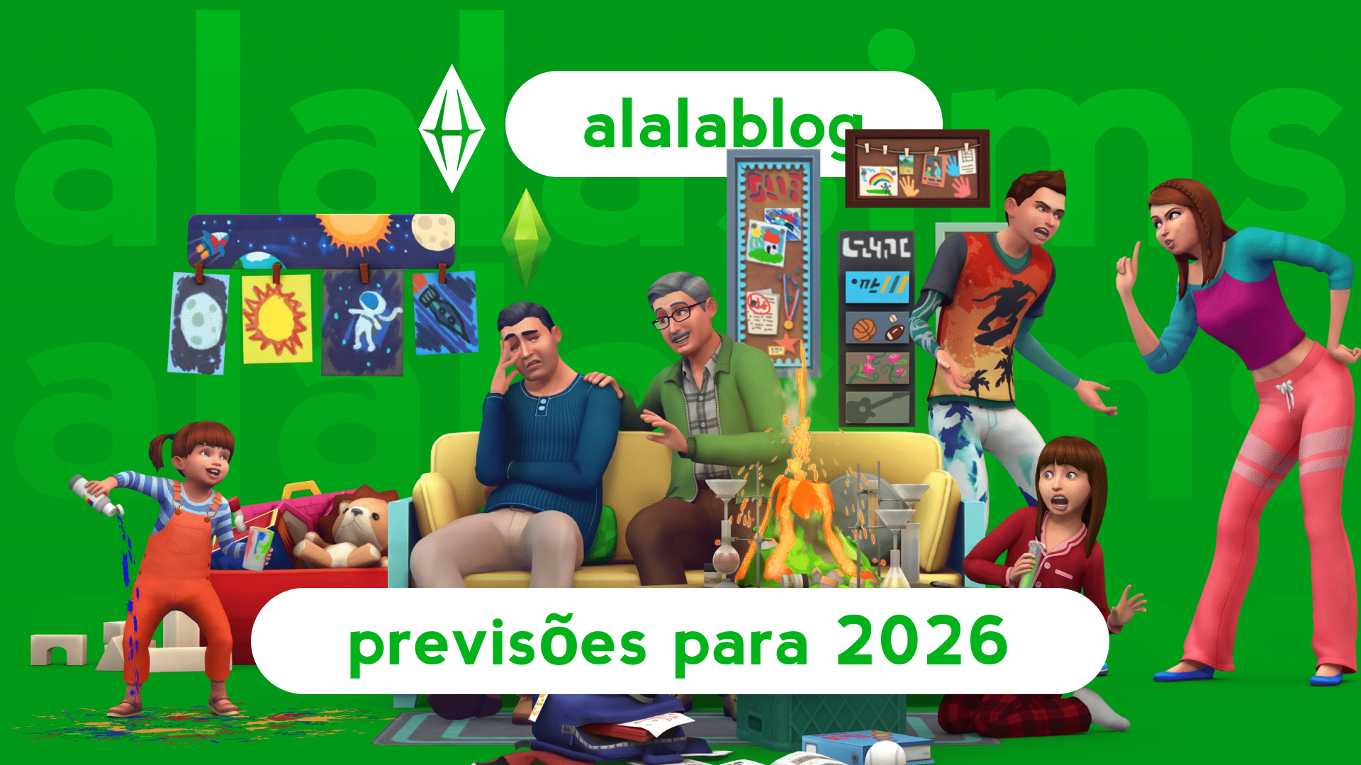 Previsões para 2026 da franquia The Sims - Alala Sims